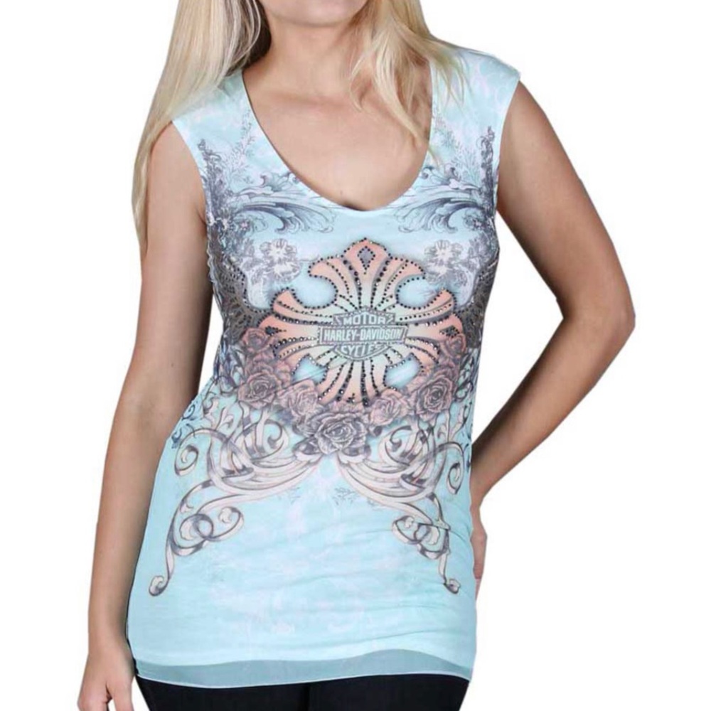 Harley-Davidson beautiful detailing w/ bling  tank